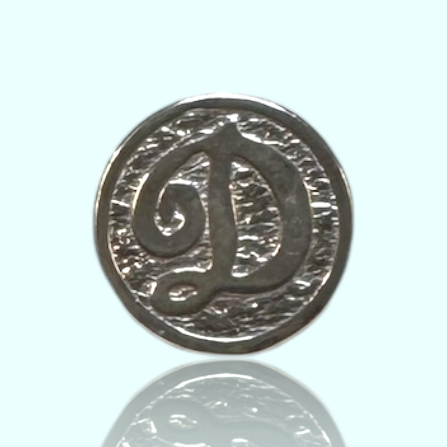 Pin Argint 925 "D" - Unisex